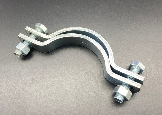 HDG Hanger Riser Pipe Clamp Sz3/8 Inch Heavy Duty Pipe Hangers Ss316 Powder Coated