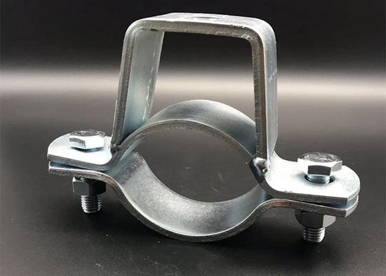 Zinc Plated Strut Pipe Clamps HDG Medium Duty Yoke Clamps Carbon Steel