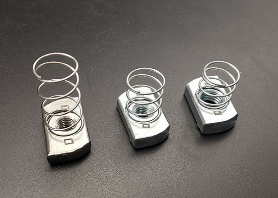 3/8 Stainless steel 304 316 strut channel Stud Nut With Spring