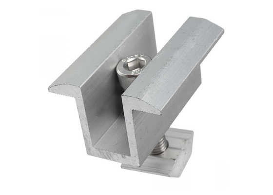 Lead Acid Battery Solar Mid Clamp Panel Fixing 1.4KN/M2 Aluminum