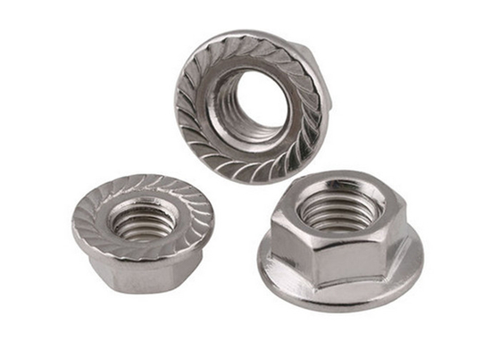 Electric Zinc Hex Flange Lock Nut M8 Shank Wheel Nuts SS304