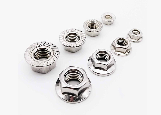 Zinc Plated HDG Shank Bolt Nut 3/8 M10 Flange Nut Carbon Steel