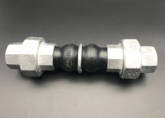 BSPT Threaded Rubber Expansion Joint NPT Double Sphere Flex Connector Compensator