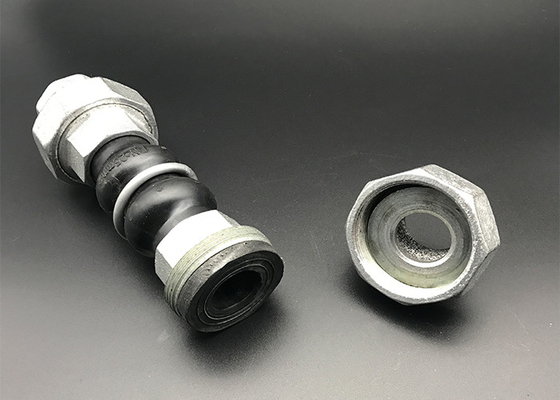 Elastomer Rubber Bellows With Flange NPT Union Pipe Joint Fluoroplastics