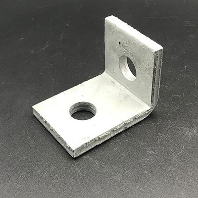 Construction Strut Channel Fittings Angle Two Hole Galvanized Steel Strut Fittings