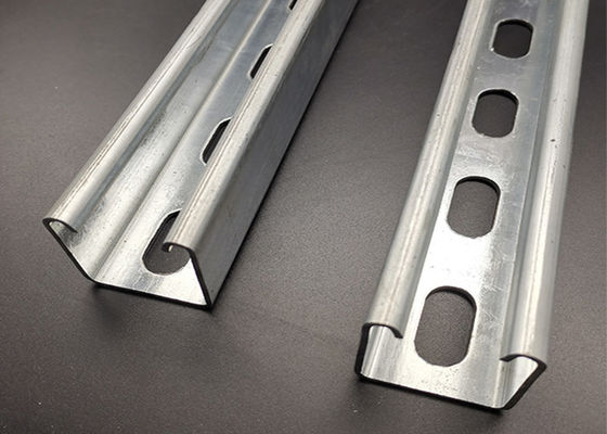 Zinc Plated 41x41 41x21 Slotted Plain Custom HDG Unistrut Channel