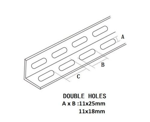 Wholesale Electrical Zinc Double Slotted Angle Strut Channels