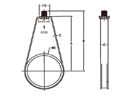 Wholesale Pregalvanized 1-1/4'' Strut Loop Hanger Clamp