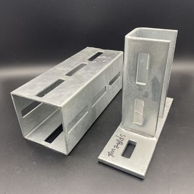 Heavy Rail Profile 80x80x3mm Galvanized Steel Slotted Square Channel
