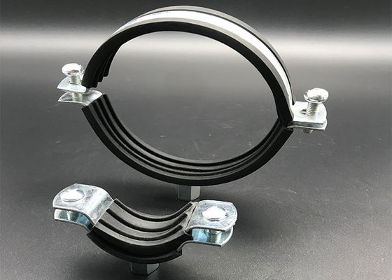 Factory Pipe Clamps m8 m10 Screws Electrical Zinc EPDM Pipe Clamps