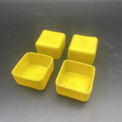 Yellow Color pvc Plastic 41x41 Channel End Caps