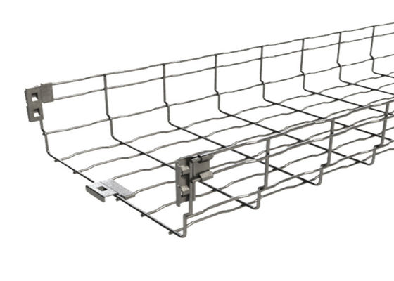 Heavy Duty 1000mm Length Galvanized Steel Wire Mesh Cable Tray