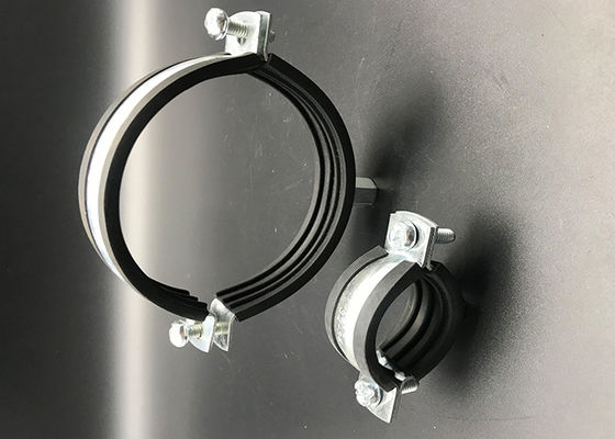 Zinc Plated Steel Rubber Lined EPDM Pipe Clamps