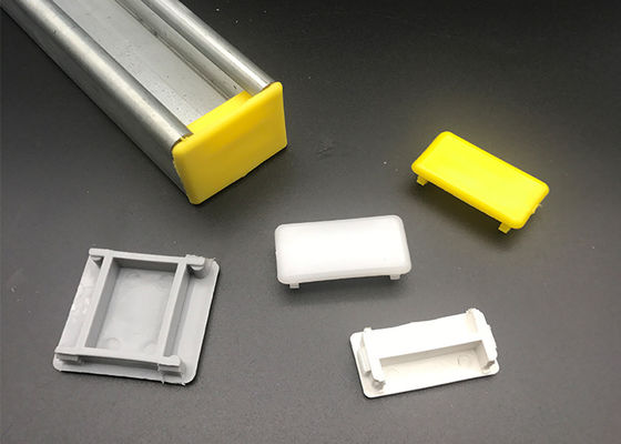 Black White Red Grey Blue Yellow Green PVC Channel End Caps