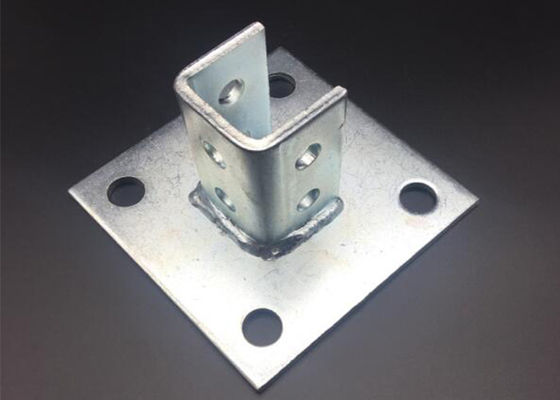 90 Degree Custom Zinc Plated Square Strut Post Base