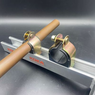 Gold Zinc 3/4'' Customized Unistrut Channel Cushion Pipe Clamps