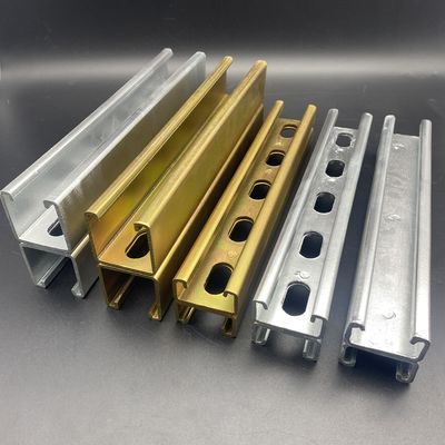 Gold Zinc Slotted 41x41 41x21 Back to Back Strut Channel