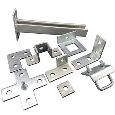 Custom All Shapes Galvanized Steel Strut Fitting Brackets