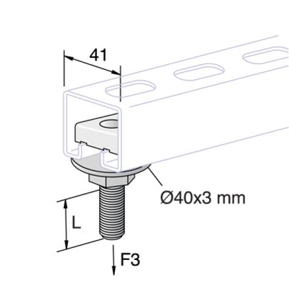 Custom Size Boulon à tête marteau TBO Nut for Strut Channel