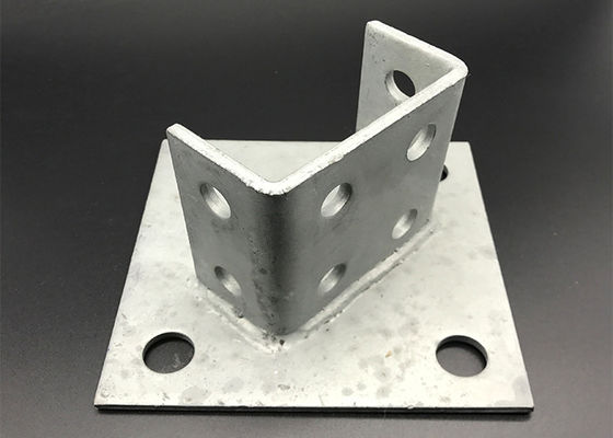 Hot Dipped Galvanized Strut Channel Fittings HDG Post Base Plate