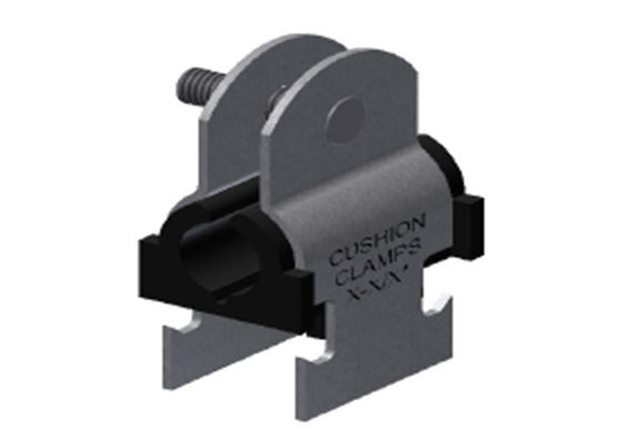 1.00 Inch Stainless Steel Tube Clamp TPE Insulated Strut Clamp Yellow Zinc