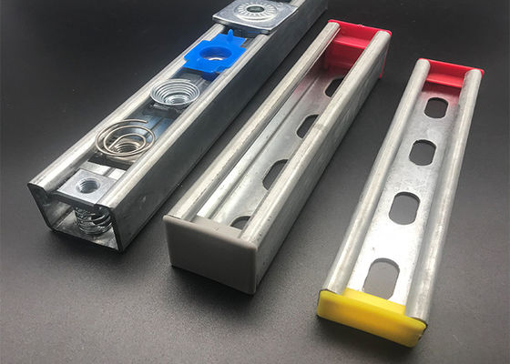 41x41 Strut Channel End Cap Plastic Black Yellow